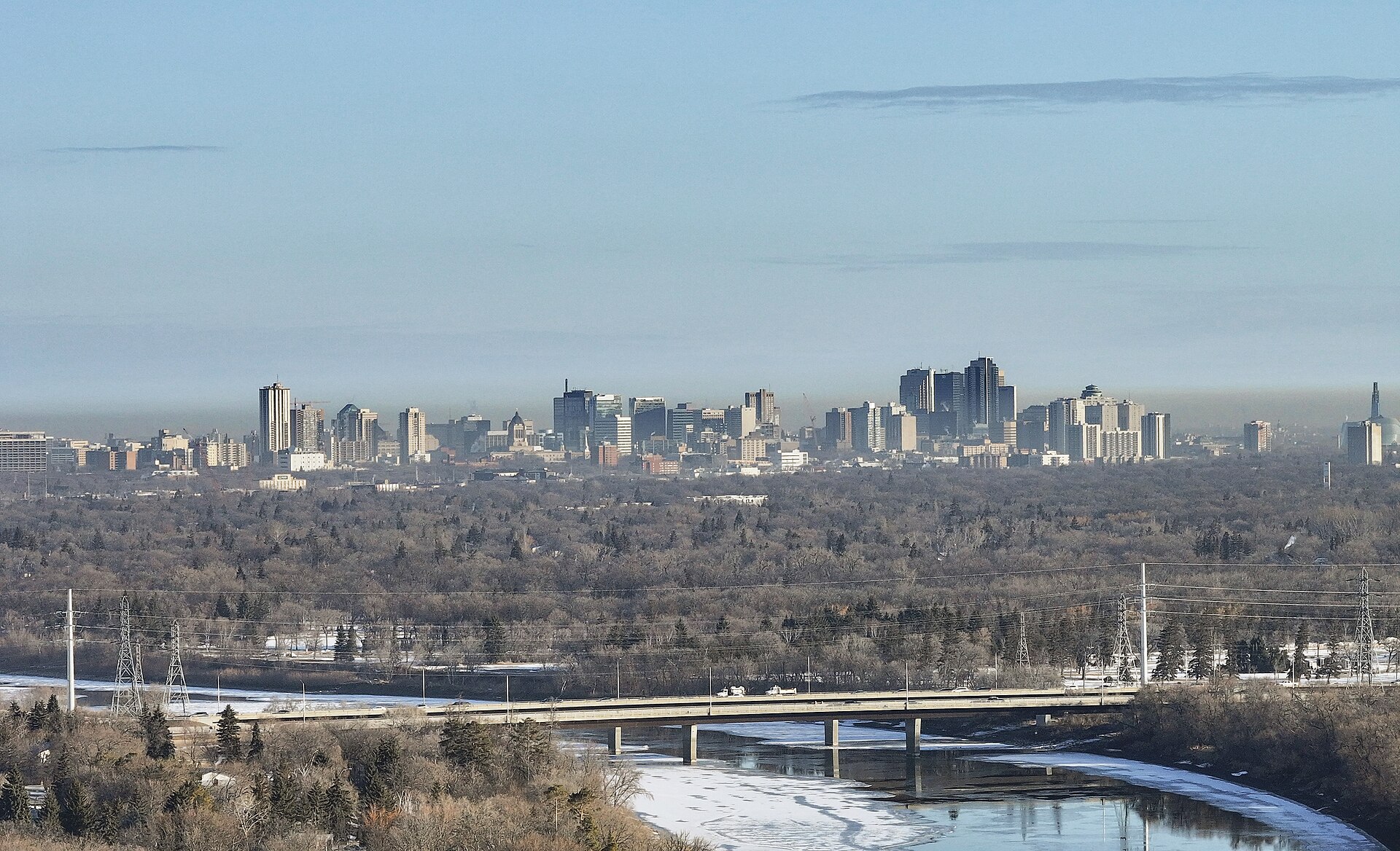 Downtown Winnipeg skyline, Manitoba, Canada